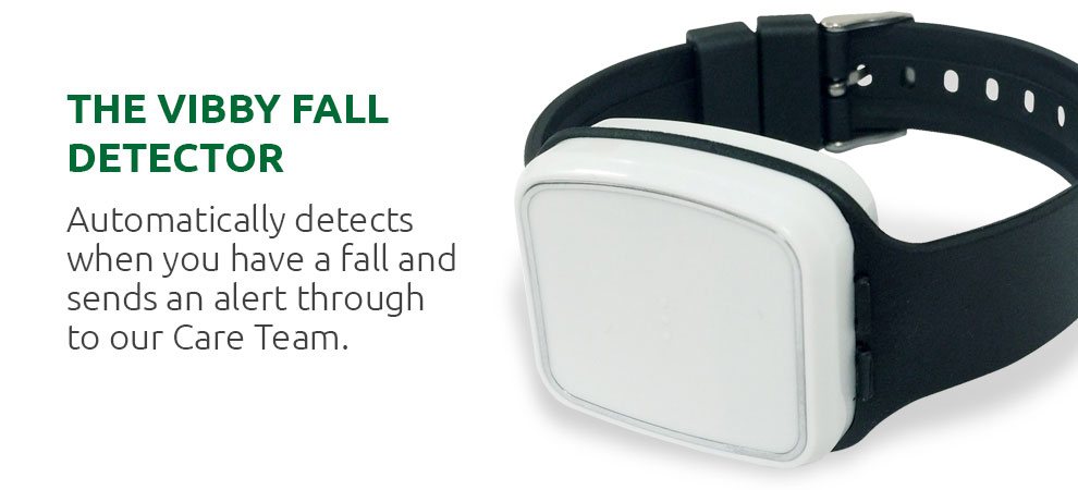 The Lifeline Vibby Fall Detector with Wrist-Strap