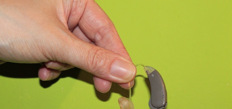hearing aid in hand